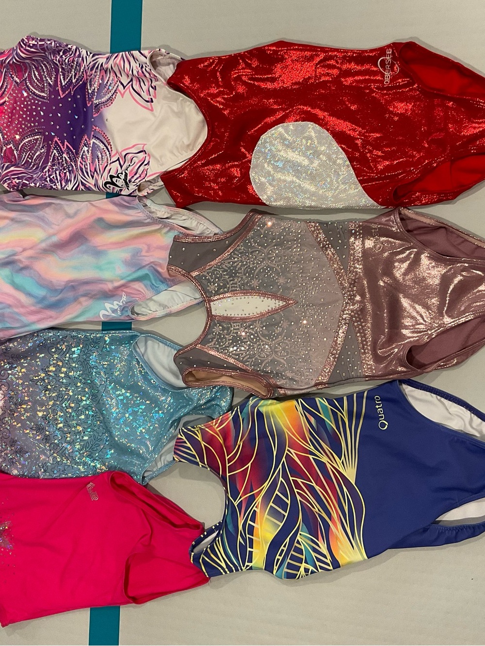SylviaP sz8 Riley Rainbow Ombre Tank Leotard - Picture 10 of 13